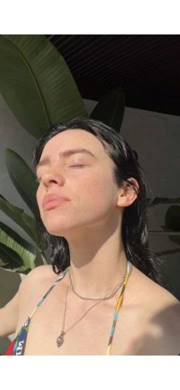 sexy billie eilish|Billie Eilish Wore a Pink String Bikini in Summer Photo Dump